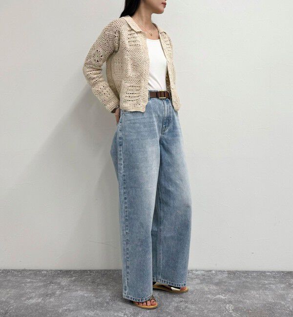 fredy emue「MADE INDIA クロシェ編みカーディガン」|カーディガン|