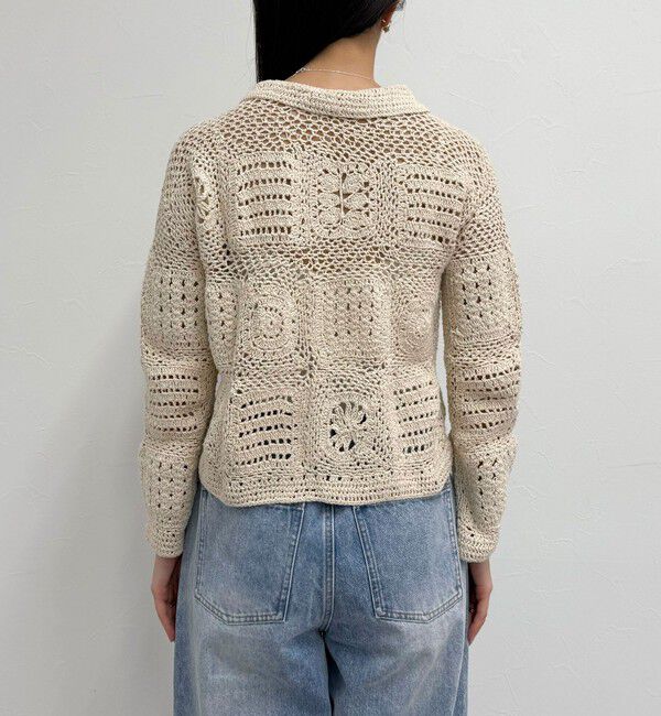 fredy emue「MADE INDIA クロシェ編みカーディガン」|カーディガン|