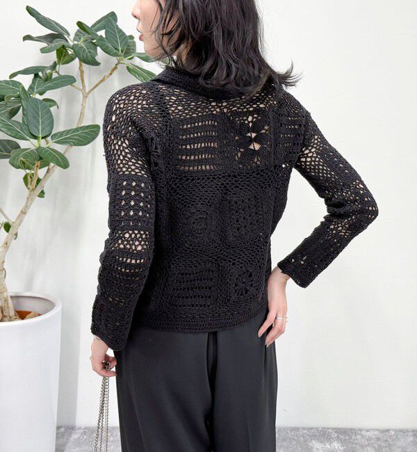 fredy emue「MADE INDIA クロシェ編みカーディガン」|カーディガン|