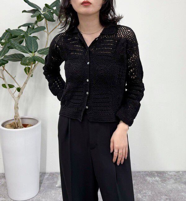 fredy emue「MADE INDIA クロシェ編みカーディガン」|カーディガン|