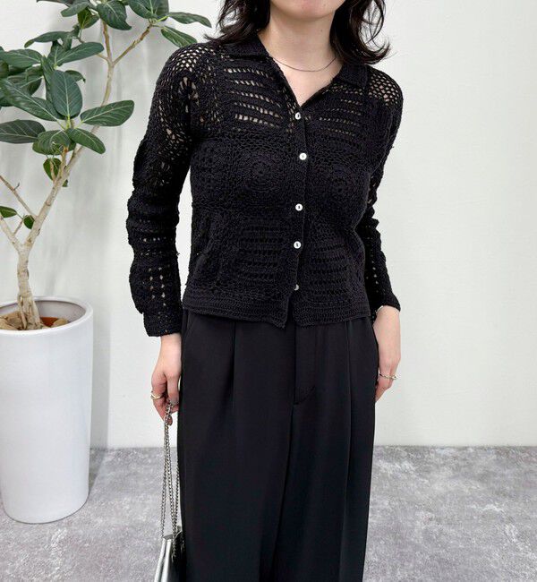 fredy emue「MADE INDIA クロシェ編みカーディガン」|カーディガン|