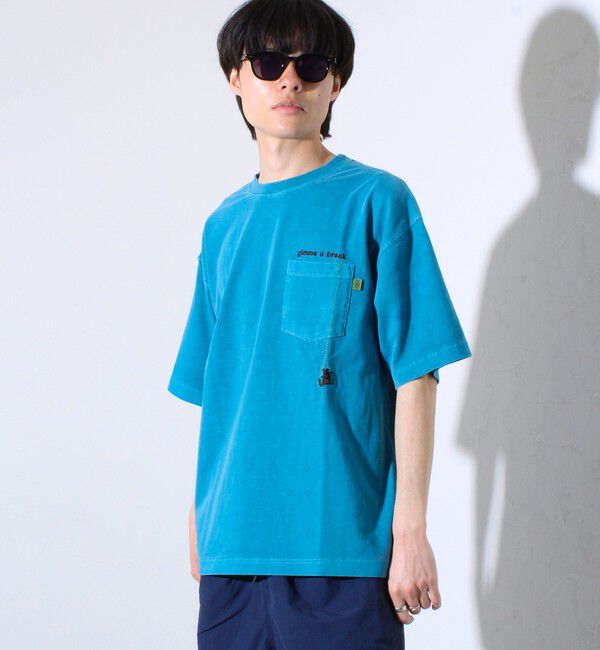 FREDY MAC「【COBMASTER/コブマスター】天竺ピグメント加工 クライマーベアーポケット刺繍Tシャツ」|Tシャツ・カットソー|