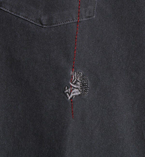 FREDY MAC「【COBMASTER/コブマスター】天竺ピグメント加工 クライマーベアーポケット刺繍Tシャツ」|Tシャツ・カットソー|