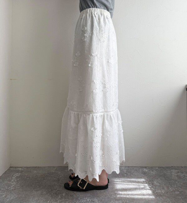 fredy emue「コットンレースギャザースカート」|スカート|