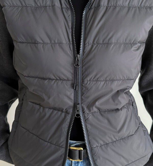 fredy emue「【TAION/タイオン】別注HI NECK DOWN JACKET+SLEEVE KNIT」|ダウン|