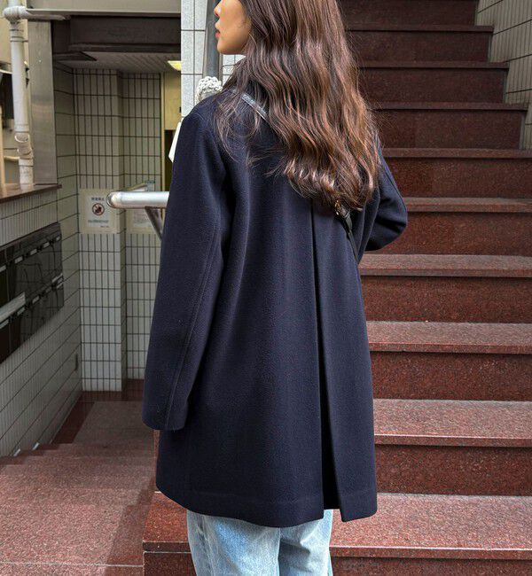 fredy emue「【追加生産決定！】Super100ステンカラーミドルコート」|ダッフルコート|