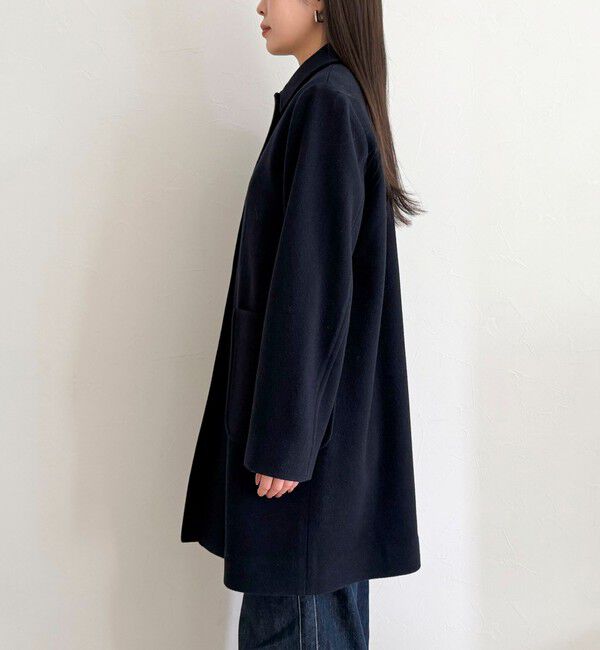 fredy emue「【追加生産決定！】Super100ステンカラーミドルコート」|ダッフルコート|