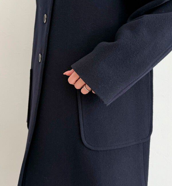 fredy emue「【追加生産決定！】Super100ステンカラーミドルコート」|ダッフルコート|