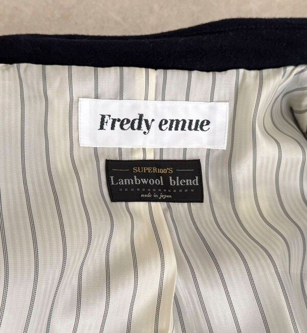 fredy emue「【追加生産決定！】Super100ステンカラーミドルコート」|ダッフルコート|