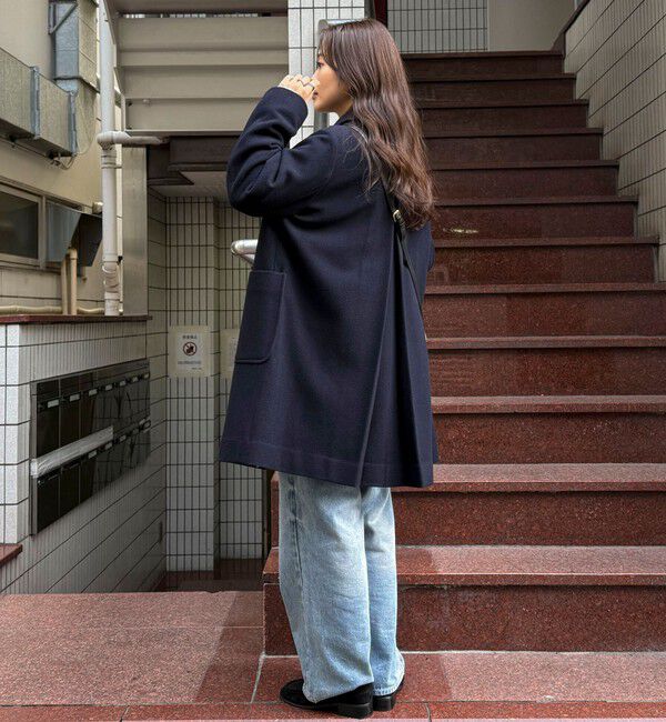 fredy emue「【追加生産決定！】Super100ステンカラーミドルコート」|ダッフルコート|