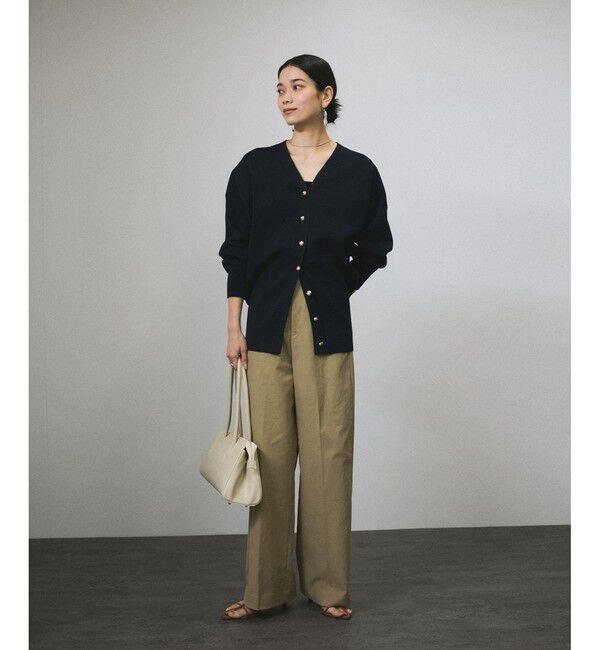 SALON adam et rope'「コットンライクスタイルアップパンツ」|スラックス|