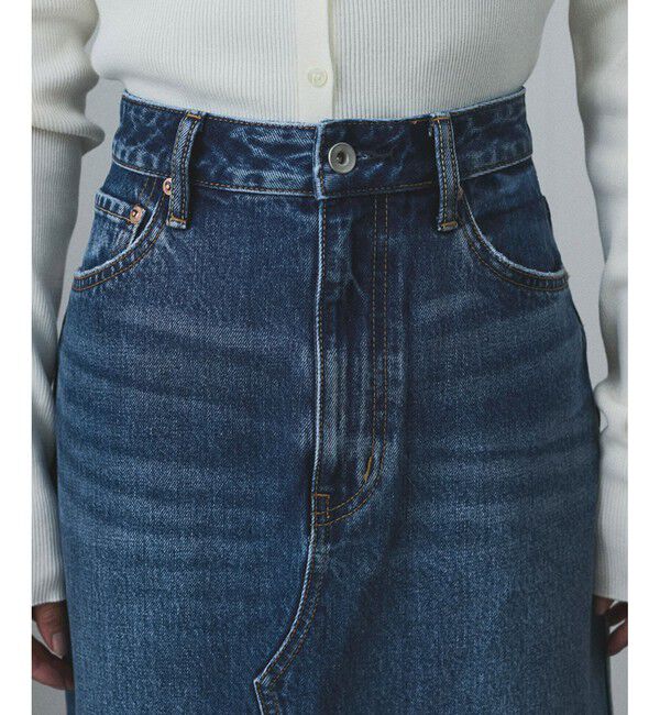 SALON adam et rope'「【WEB限定】リメイクライクデニムスリットスカート」|スカート|