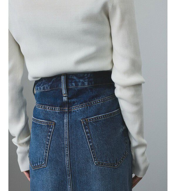 SALON adam et rope'「【WEB限定】リメイクライクデニムスリットスカート」|スカート|