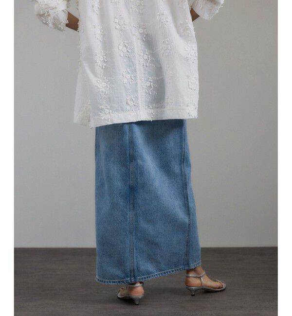 SALON adam et rope'「【WEB限定】リメイクライクデニムスリットスカート」|スカート|