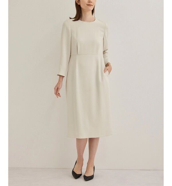 ROPE「トリアセダブルクロスウエストコンシャスワンピース」|ワンピース|