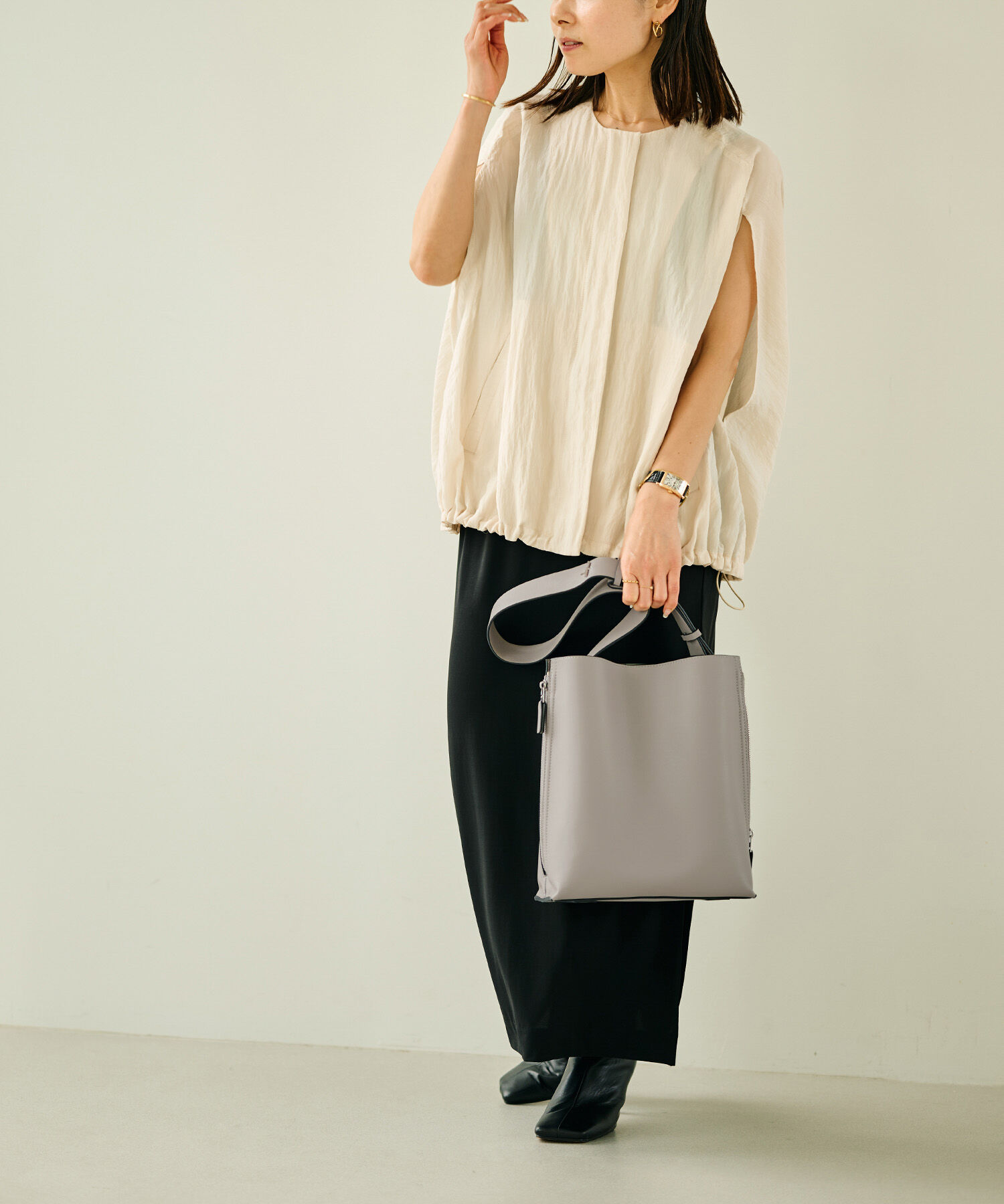 E'POR「【E'POR】Y BAG Shoulder Medium（サイドジップショルダーバッグ）【WEB限定/一部店舗限定】【メディア掲載」|ショルダー・メッセンジャー|