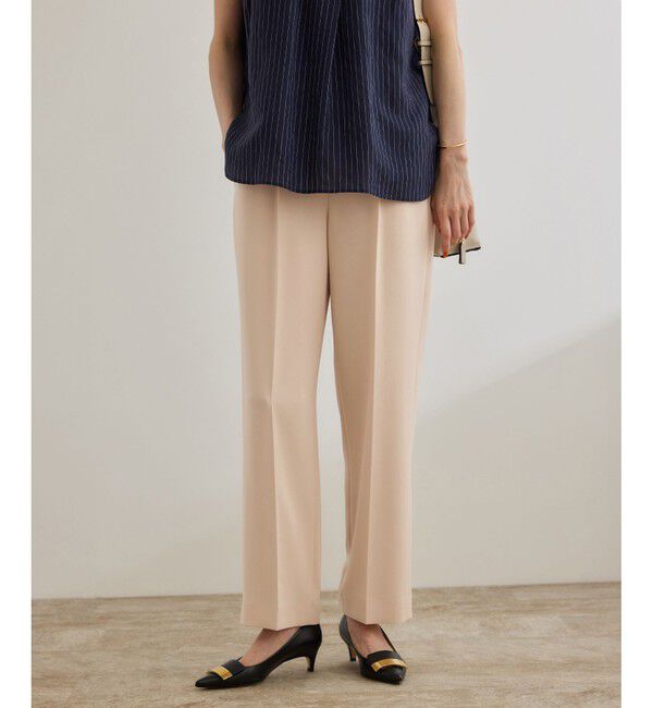 ROPE「【洗える】ダブルクロステーパードパンツ（美人パンツ）」|チノ|