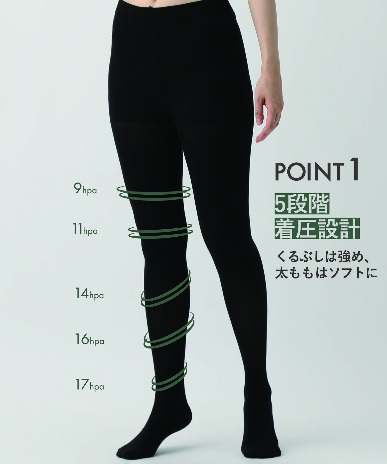 VIS「【HAKUTORIKO】着圧＆保温50デニールタイツ」|タイツ・ストッキング|
