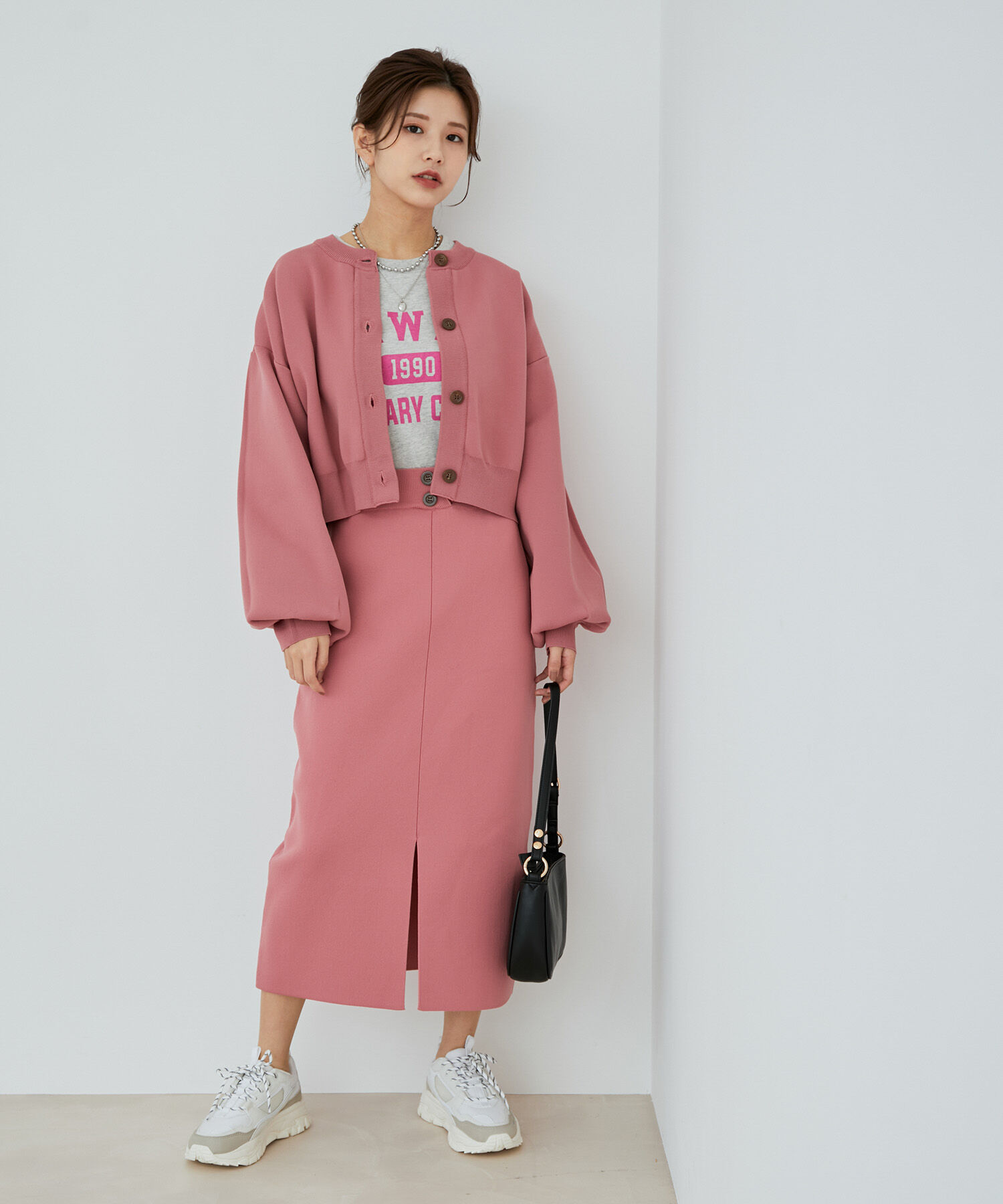 vis-a-vis「【WEB限定】【高橋愛コラボ】前後2WAYスポンジニットタイトスカート【セットアップ対応】」|スカート|