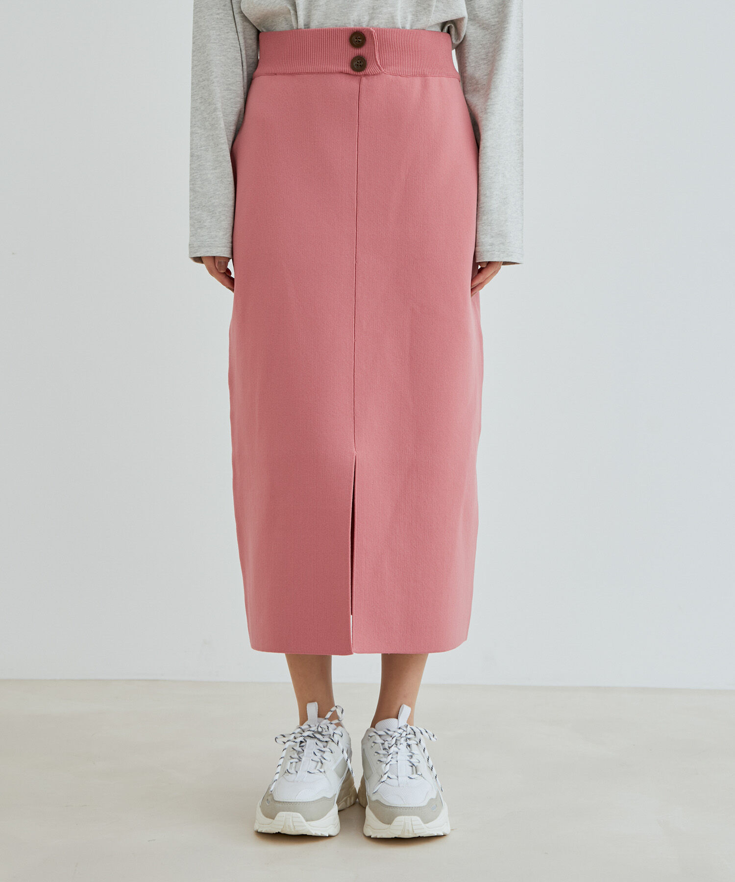 vis-a-vis「【WEB限定】【高橋愛コラボ】前後2WAYスポンジニットタイトスカート【セットアップ対応】」|スカート|