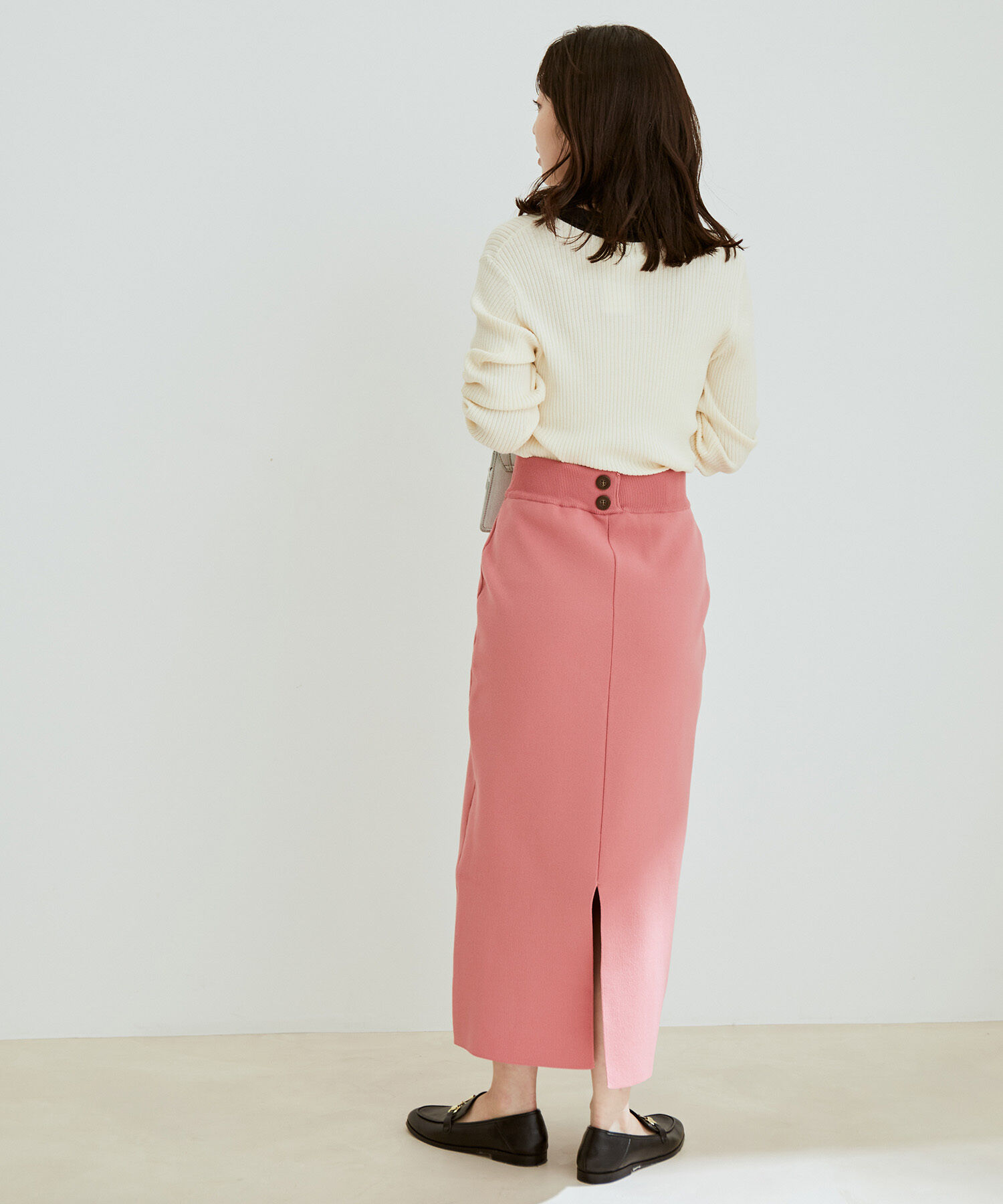 vis-a-vis「【WEB限定】【高橋愛コラボ】前後2WAYスポンジニットタイトスカート【セットアップ対応】」|スカート|