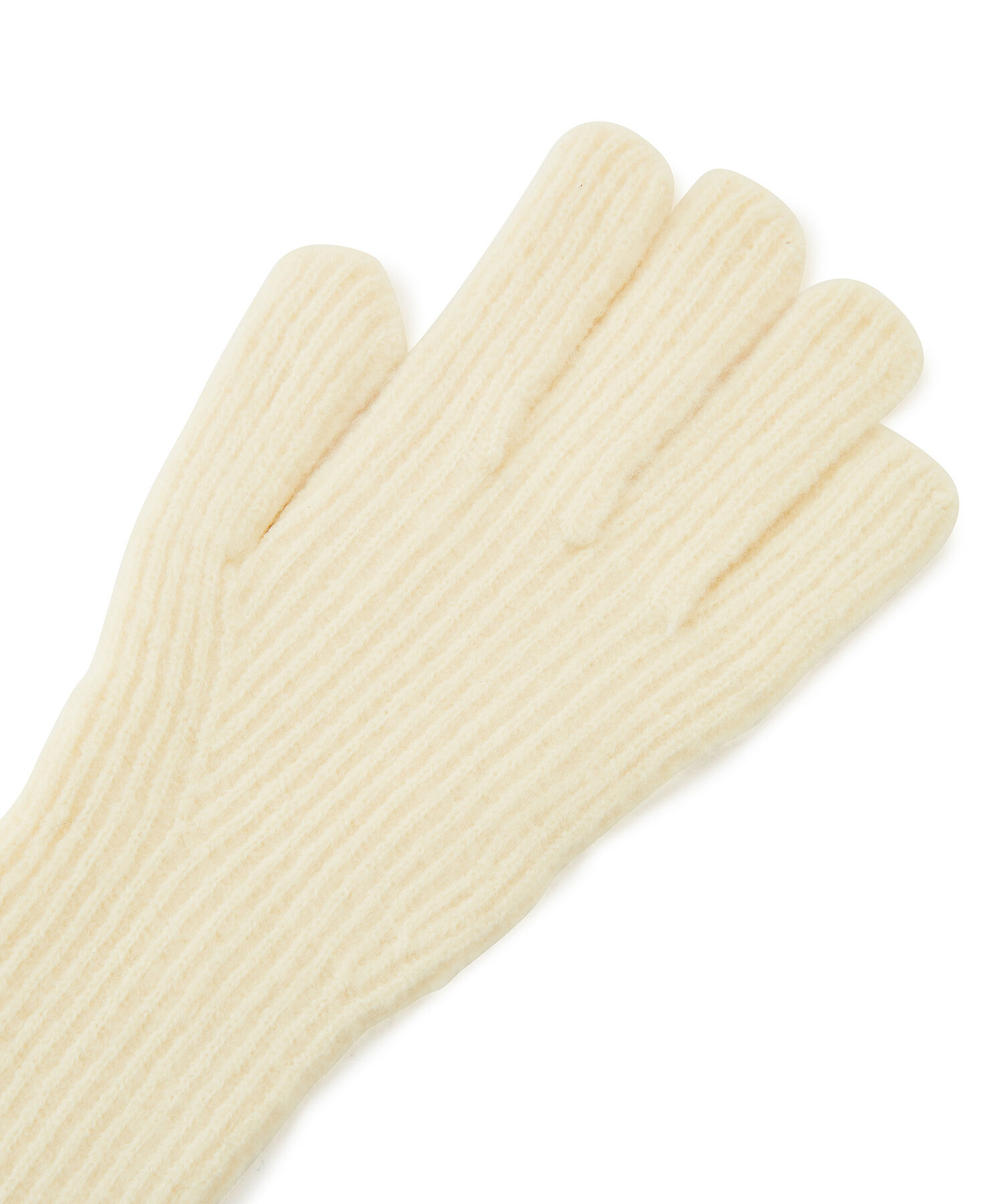 VIS「【WEB限定】選べる8色！穴あきリブニットグローブ」|手袋|