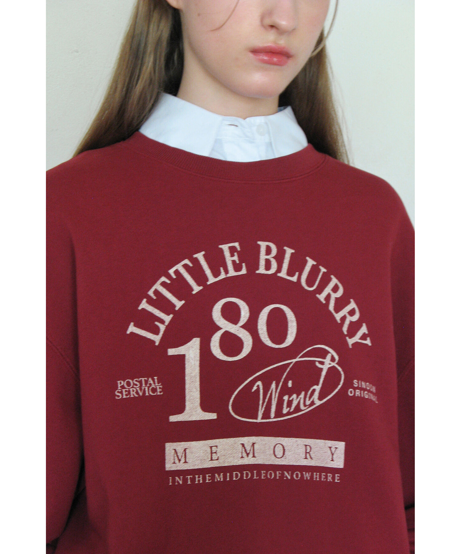 VIS「【韓国人気ブランド/sinoon】ヴィンテージライクスウェットプルオーバー【洗える】」|スウェット・ジャージ|