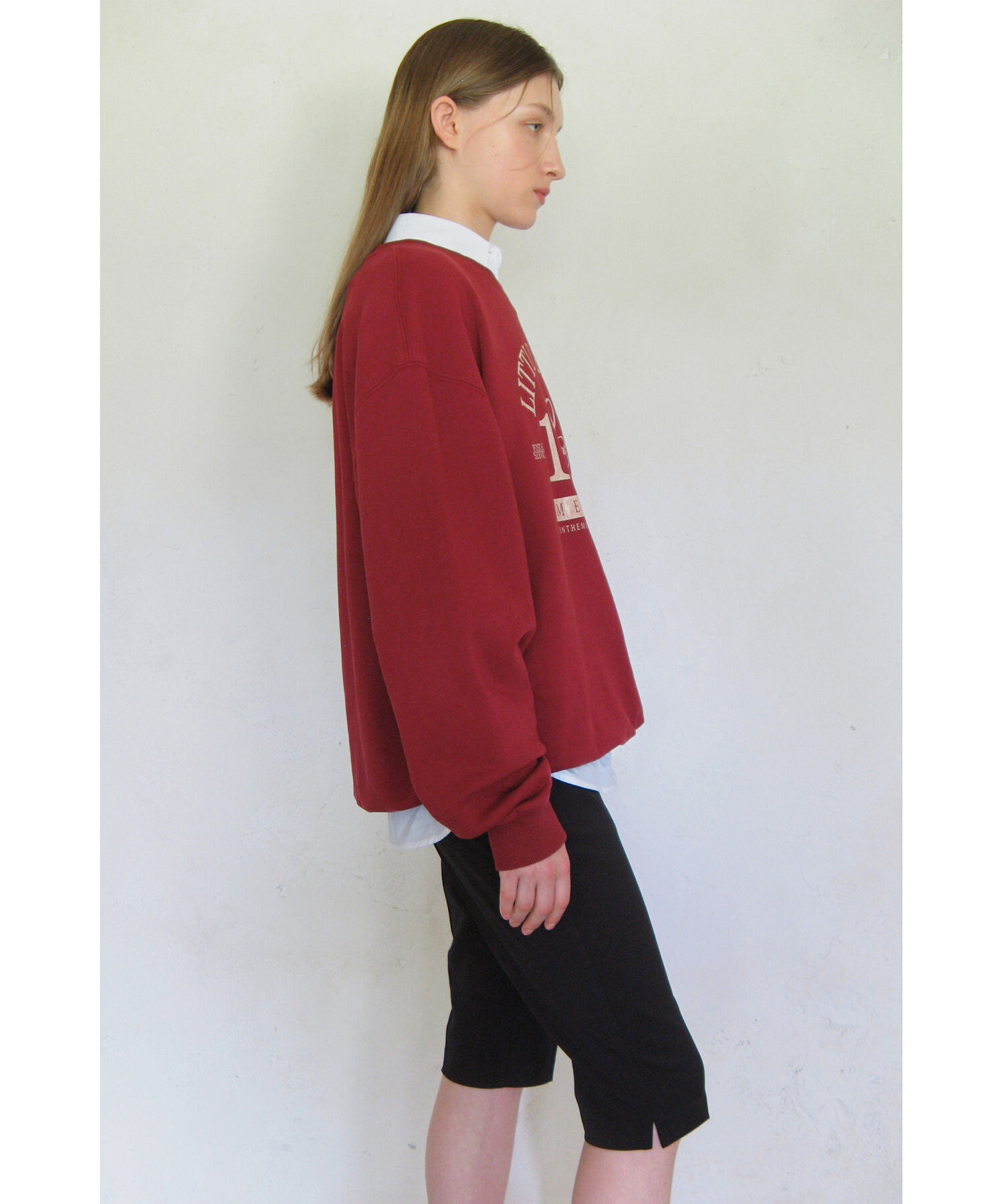 VIS「【韓国人気ブランド/sinoon】ヴィンテージライクスウェットプルオーバー【洗える】」|スウェット・ジャージ|