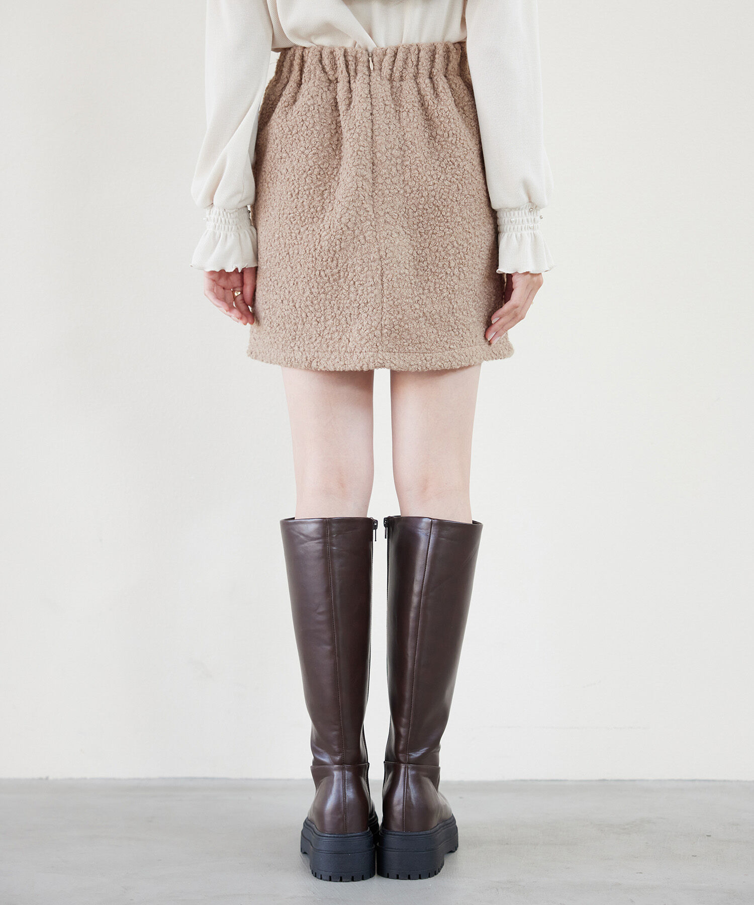 VIS「もこもこボアミニスカート【WEB・アウトレット限定】」|スカート|