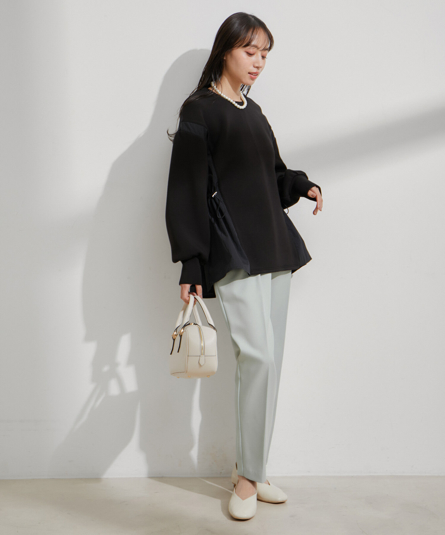 VIS「【スフレタッチシリーズ】ドロストドッキングチュニックプルオーバー」|その他|