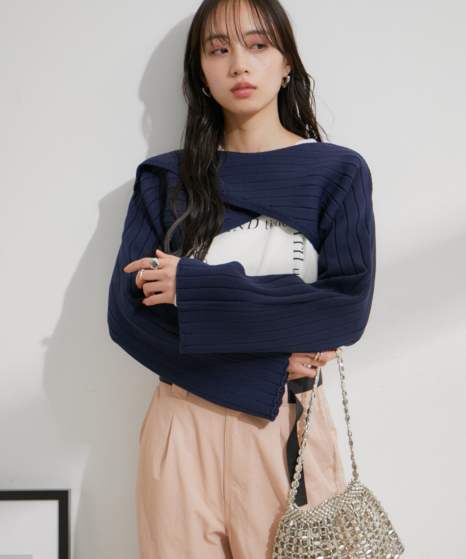 VIS「【STAYC/SIEUN着用】レイヤードニットプルオーバー」|ニット・セーター|