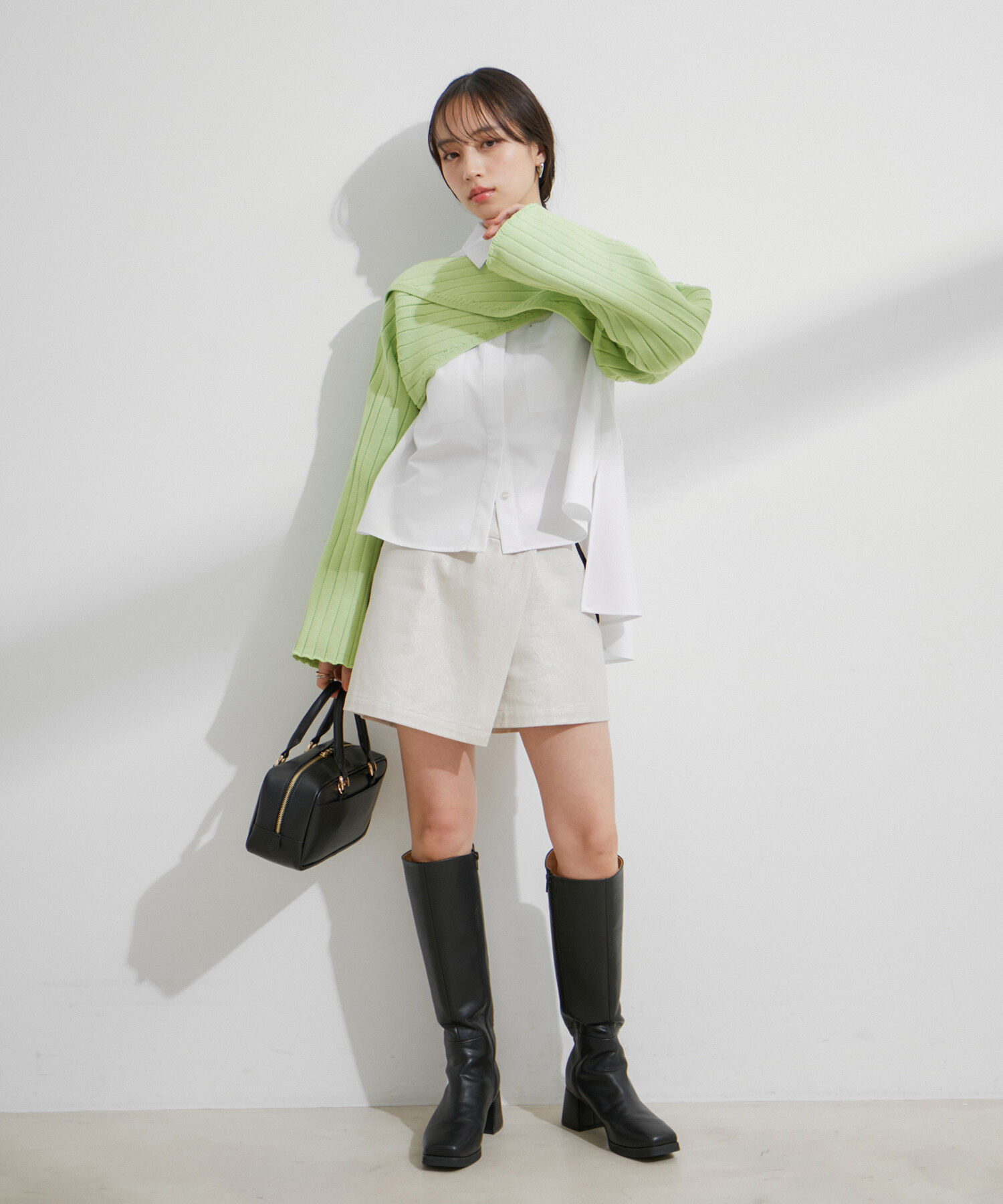 VIS「【STAYC/SIEUN着用】レイヤードニットプルオーバー」|ニット・セーター|