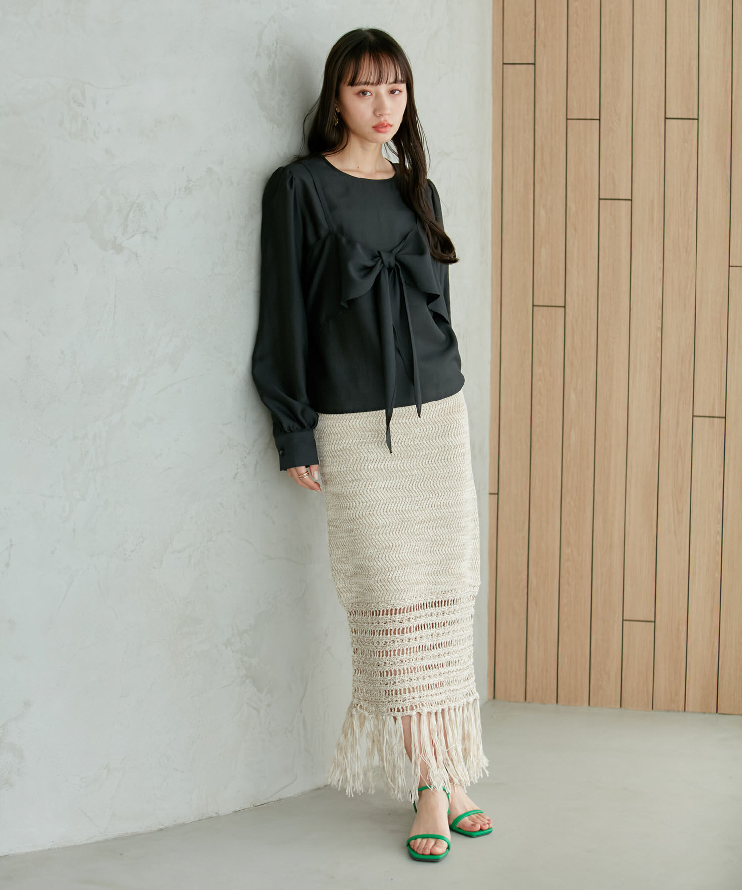 VIS「ビスチェドッキングシアーブラウス」|シャツ・ブラウス|