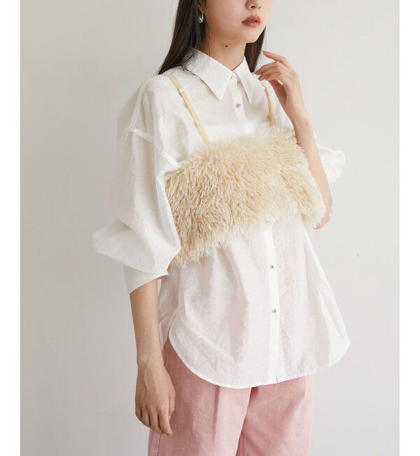 VIS「メタル釦シンプルシアーシャツ」|シャツ・ブラウス|ホワイト(10)