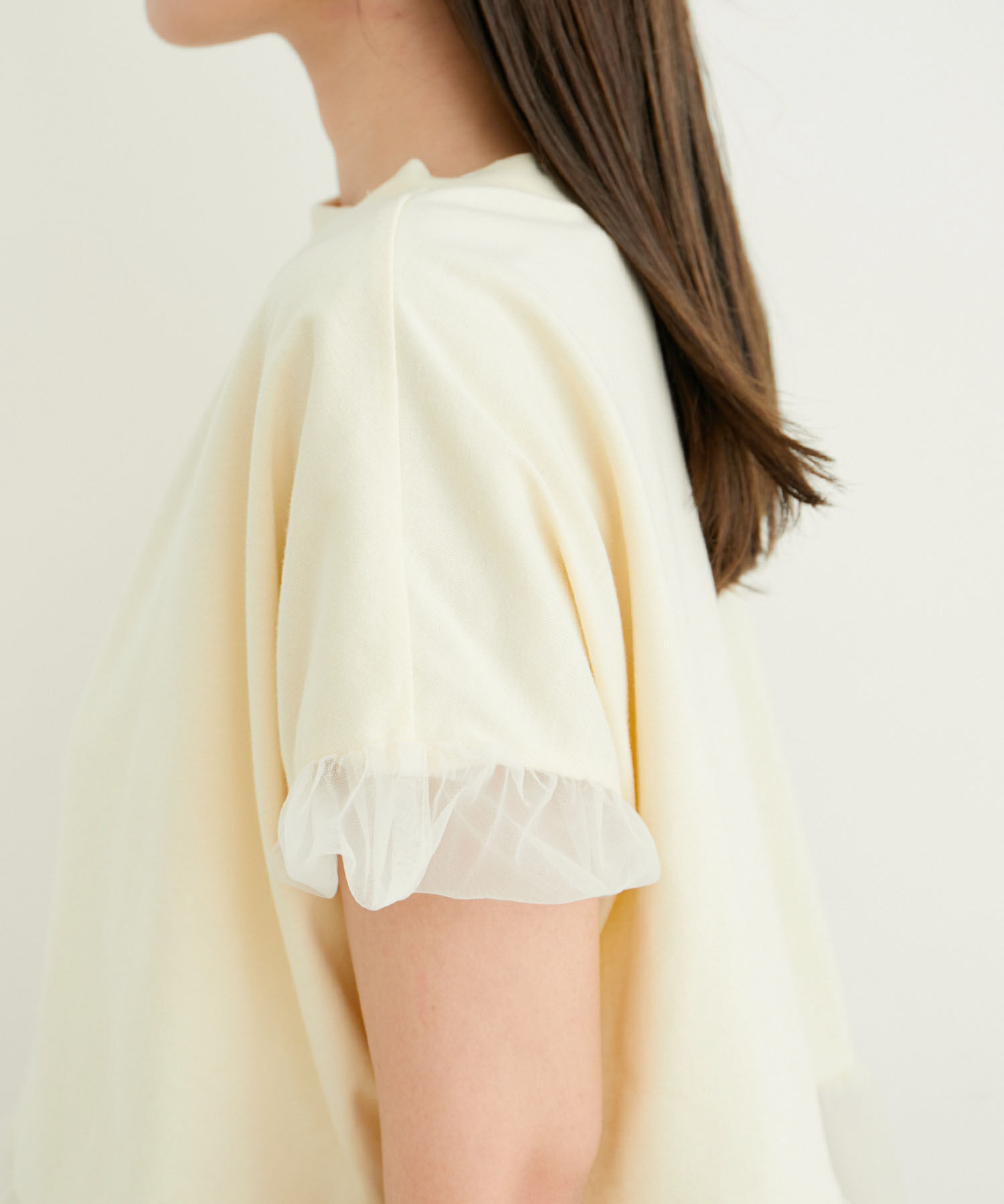 VIS「【2WAY】チュールリバーシブルプルオーバー」|Tシャツ・カットソー|