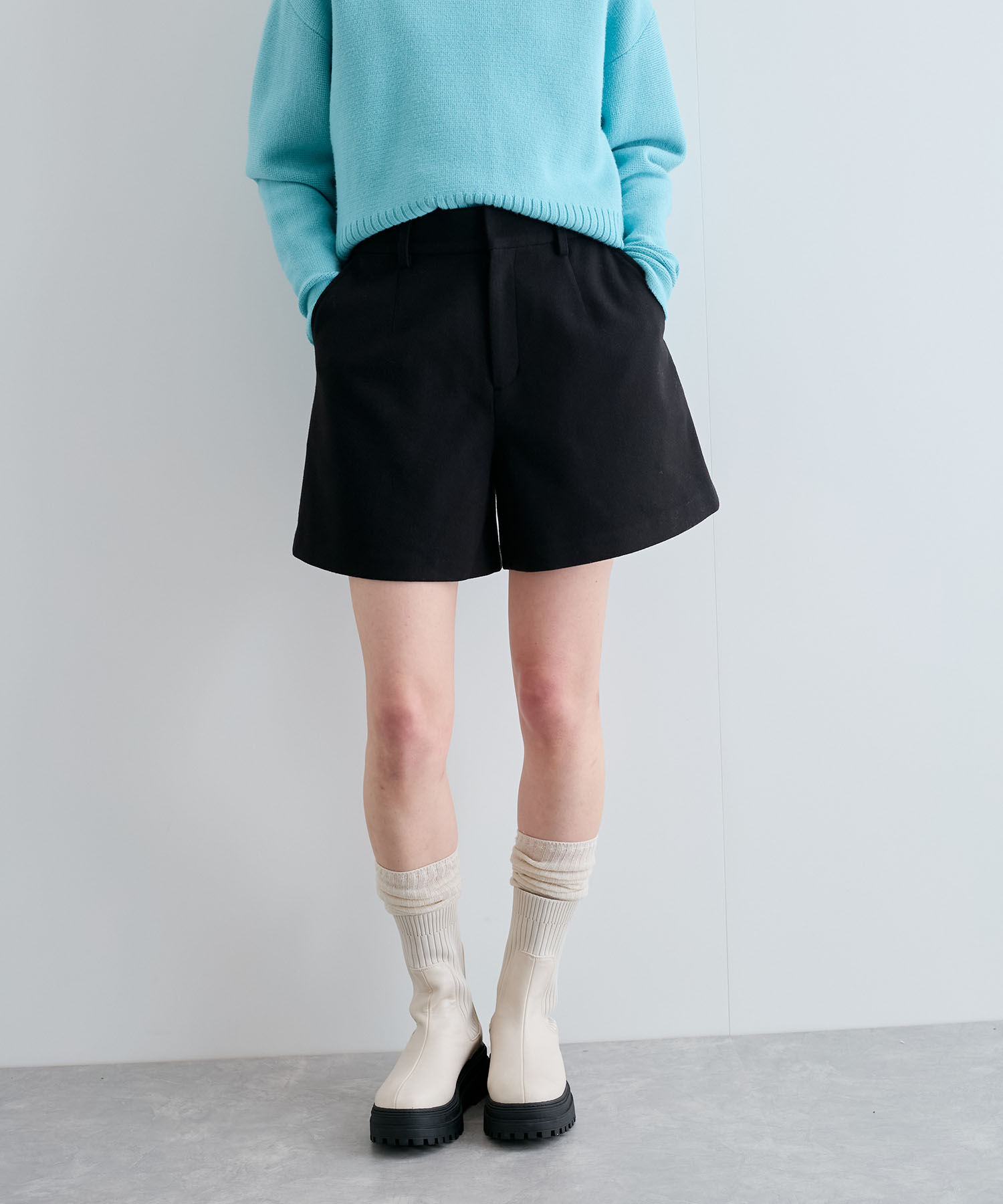 VIS「【洗える】ジャージメルトンショートパンツ」|その他|