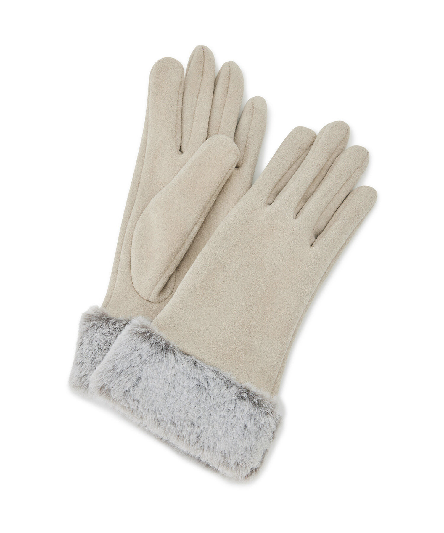 VIS「フェイクスェードファーグローブ」|手袋|