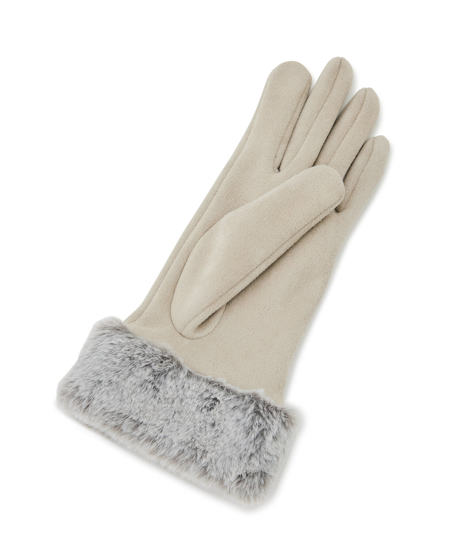 VIS「フェイクスェードファーグローブ」|手袋|