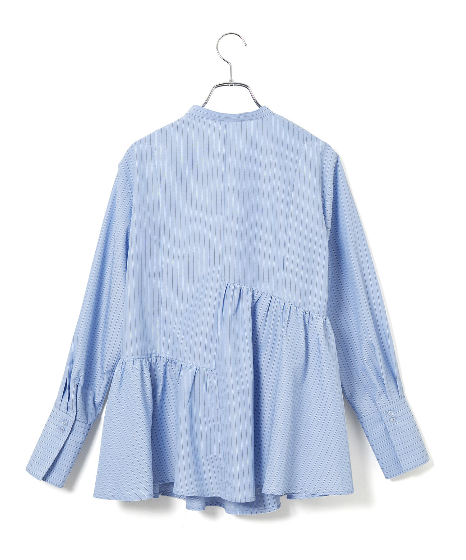 VIS「【洗える】アシンメトリーフレアーシャツ」|シャツ・ブラウス|