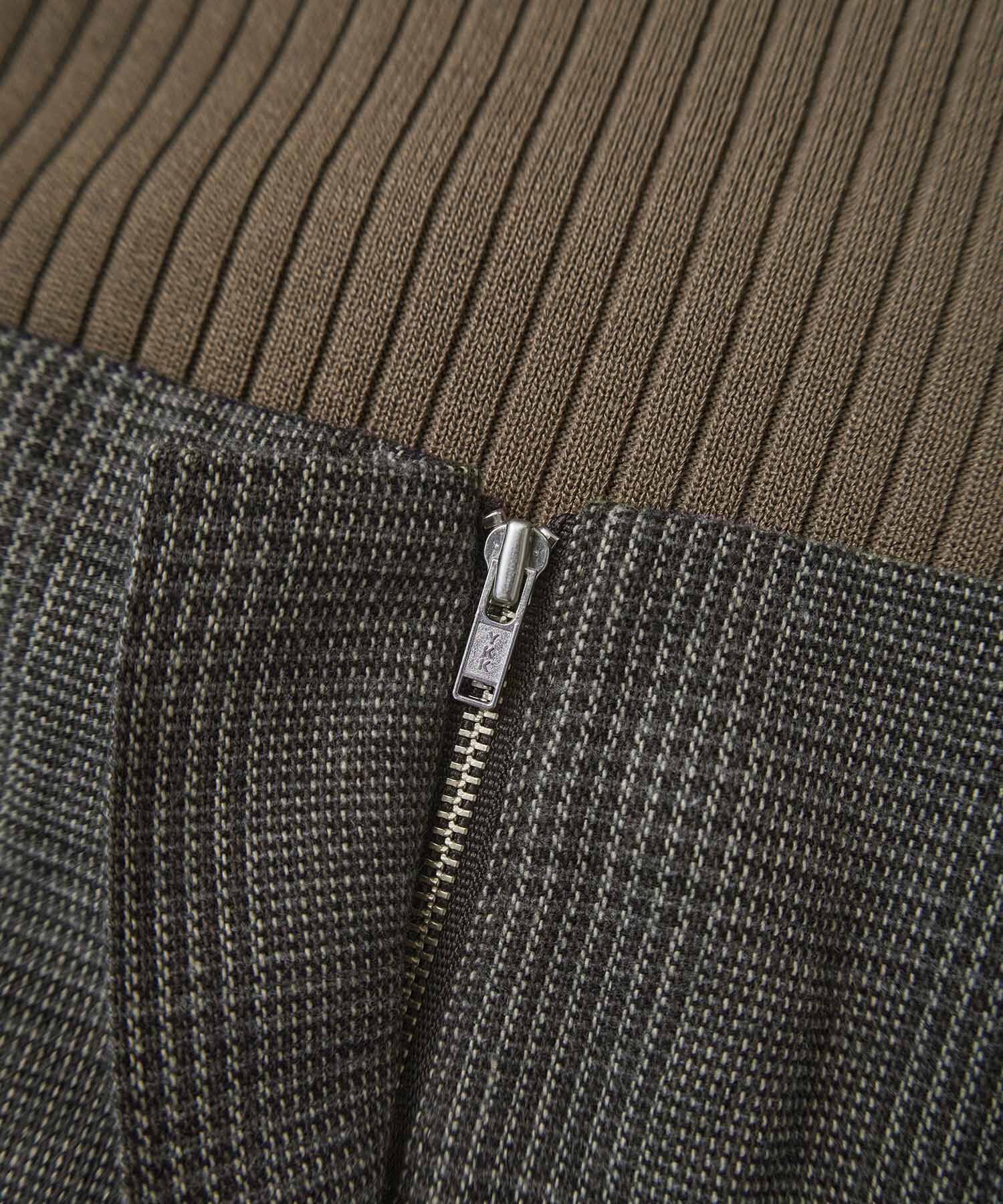 VIS「【SET】ビスチェセット裾ミニフリルリブニットワンピース」|ワンピース|