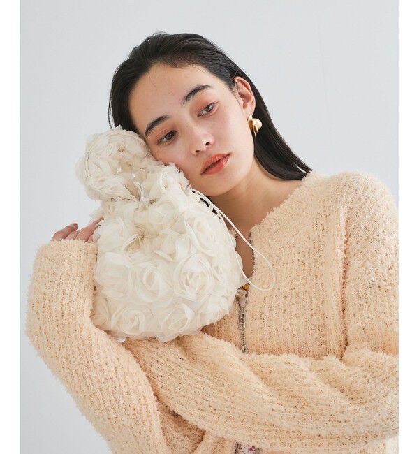 VIS「ローズ&スパンコールドロストバッグ」|ハンドバッグ|