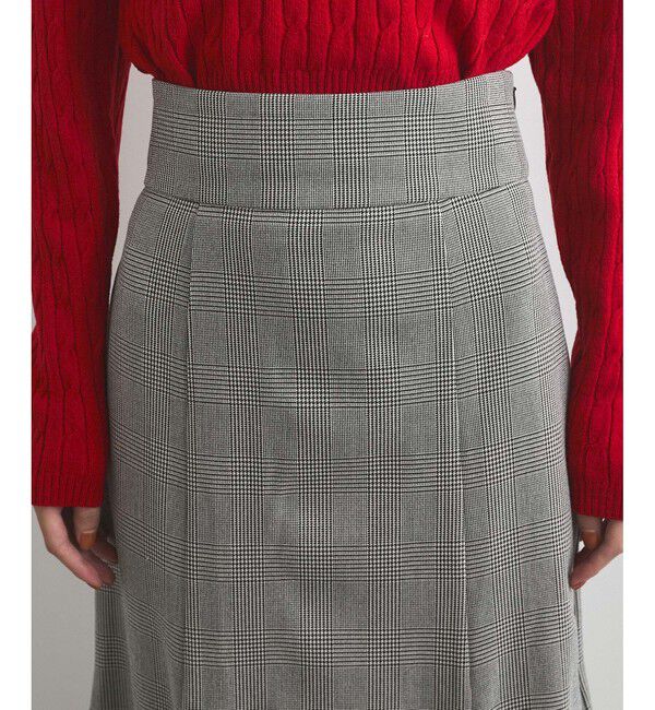 VIS「【洗える】チェック柄マーメイドスカート」|スカート|