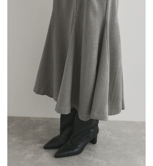 VIS「【洗える】チェック柄マーメイドスカート」|スカート|