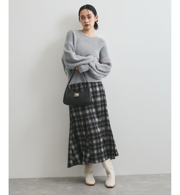 VIS「【洗える】チェック柄マーメイドスカート」|スカート|