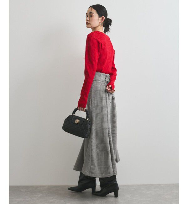 VIS「【洗える】チェック柄マーメイドスカート」|スカート|