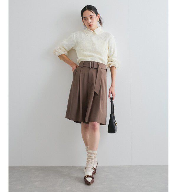 VIS「【洗える】アイレットブークレコンパクトニット」|Tシャツ・カットソー|