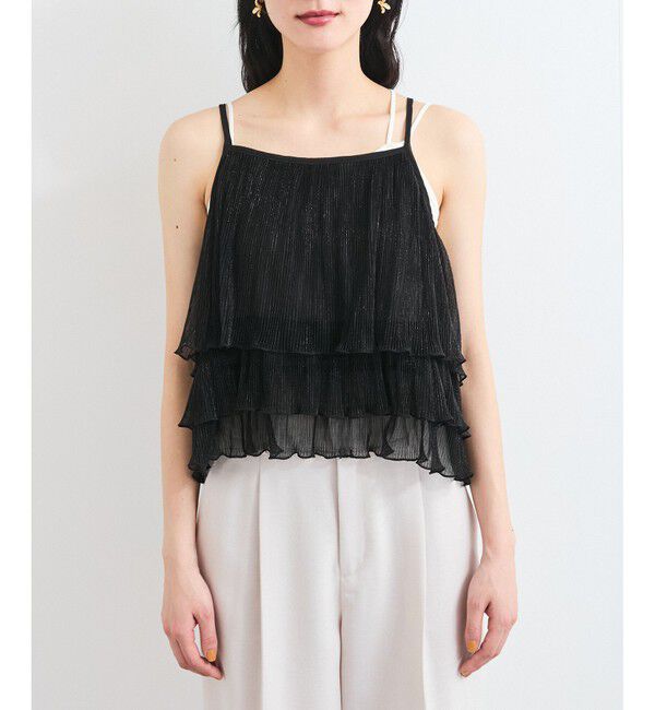 VIS「【WEB限定】【前後2WAY】グリッターフレアビスチェ」|キャミソール|