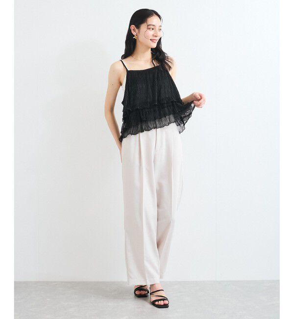 VIS「【WEB限定】【前後2WAY】グリッターフレアビスチェ」|キャミソール|