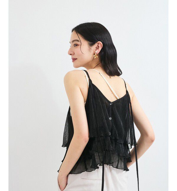 VIS「【WEB限定】【前後2WAY】グリッターフレアビスチェ」|キャミソール|