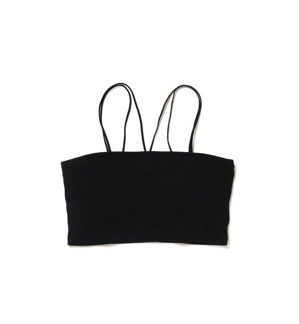 VIS「【選べる着丈】カップ付きWストラップキャミソール【洗える】」|キャミソール|